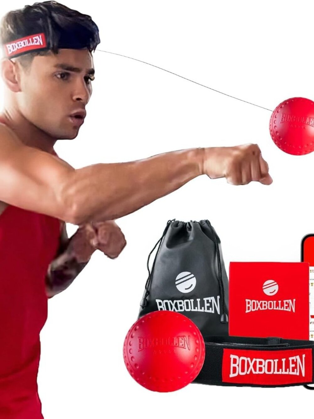 Boxbollen Boxing Reflex Ball NEW - Picture 4 of 4